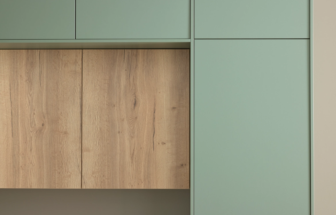 Küche Holz Salbei