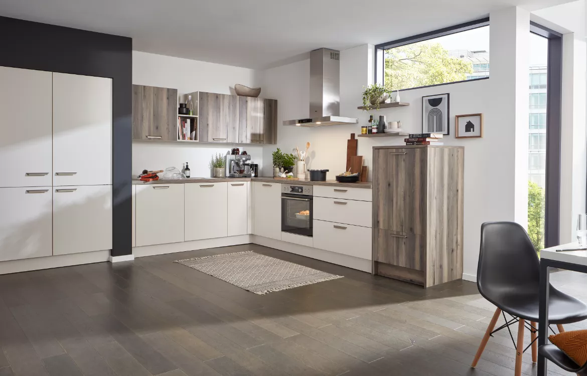 Aktuelle Küche Seidenweiß