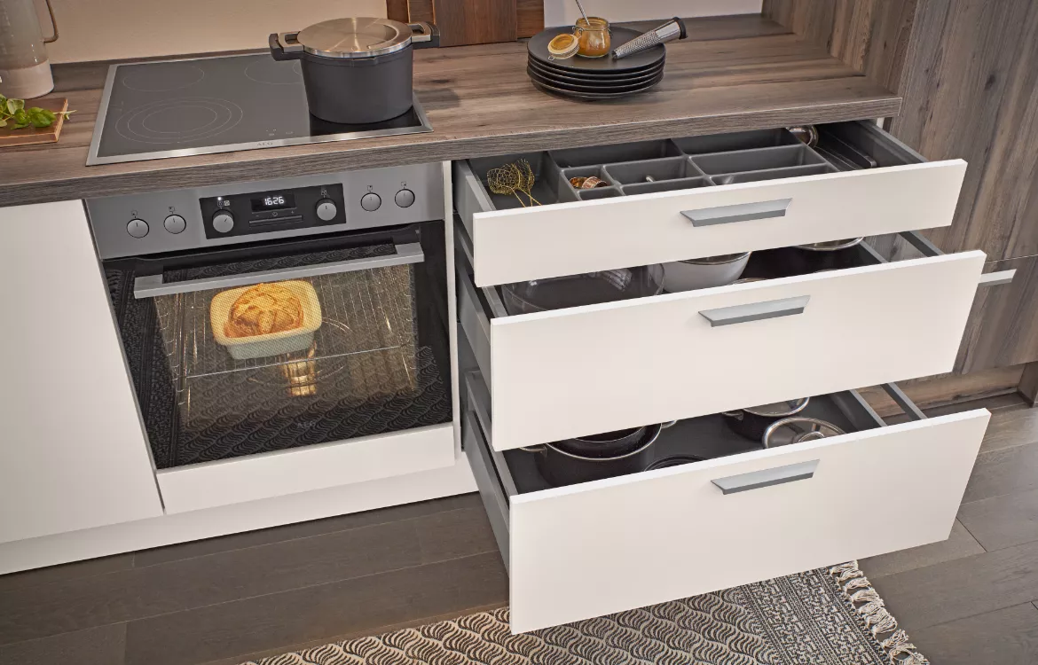 Aktuelle Küche Seidenweiß