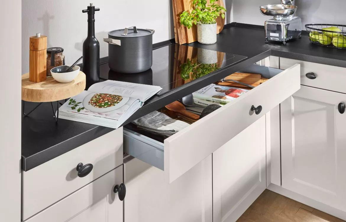 Atrium Trend Landhausküche Lack sand matt