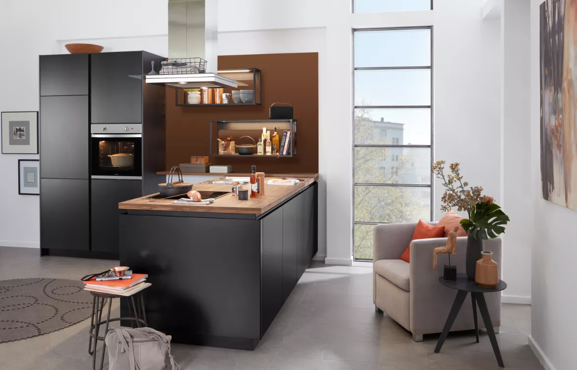 Elegante Atrium-Küche