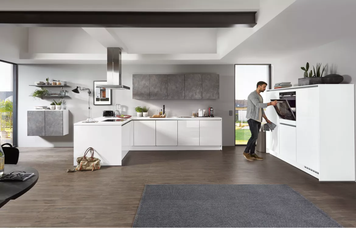 Grifflose Küchenkombination