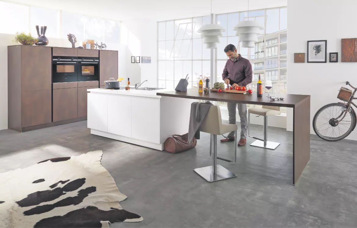 Interessant geplante Einbauküche